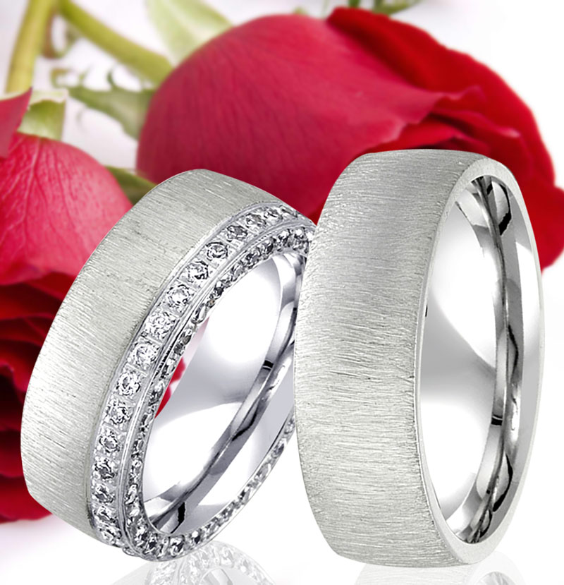 2 SILBER Partner Ringe Trauringe Eheringe Freundschaftsringe Gravur Gratis T358 | eBay